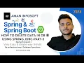 Delete Operation using Spring JDBC Spring Jdbc Tutorial in Hindi