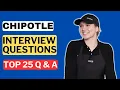 Chipotle Interview Questions and Answers for 2025