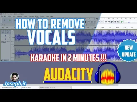 Download MP3 How to Remove Vocals from a song and Make Karaoke in Audacity