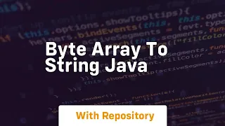 byte array to string java