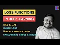 Loss Functions in Deep Learning Deep Learning CampusX