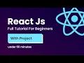 React JS Tutorial For Beginners With React JS Project Step By Step Tutorial 2024