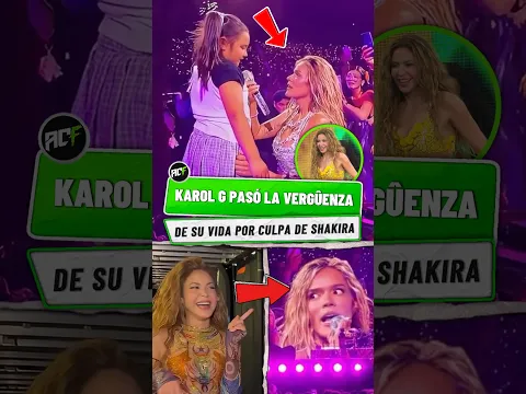 Karol G Pasó la Vergüenza de Su Vida por Culpa de Shakira. 🫣