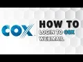Cox Webmail Login 2018