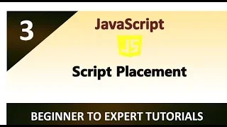 JavaScript Tutorial 3 - Placing JavaScript Code in a HTML File