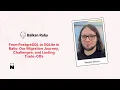 From PostgreSQL to SQLite in Rails - Wojtek Wrona