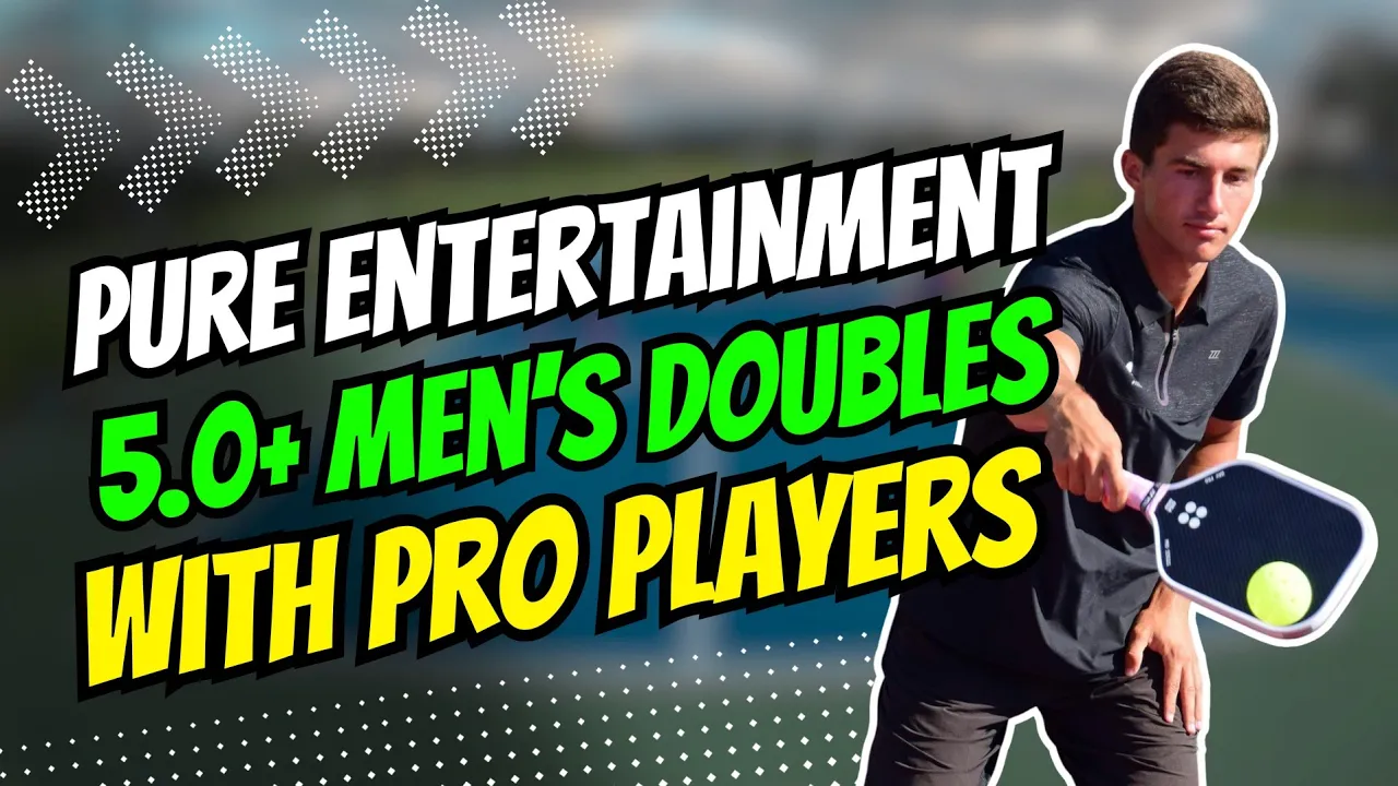 Pure Entertainment 5.0+ Men's Doubles with Pro Pickleball Players