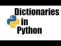 Python Tutorial Dictionary in Python