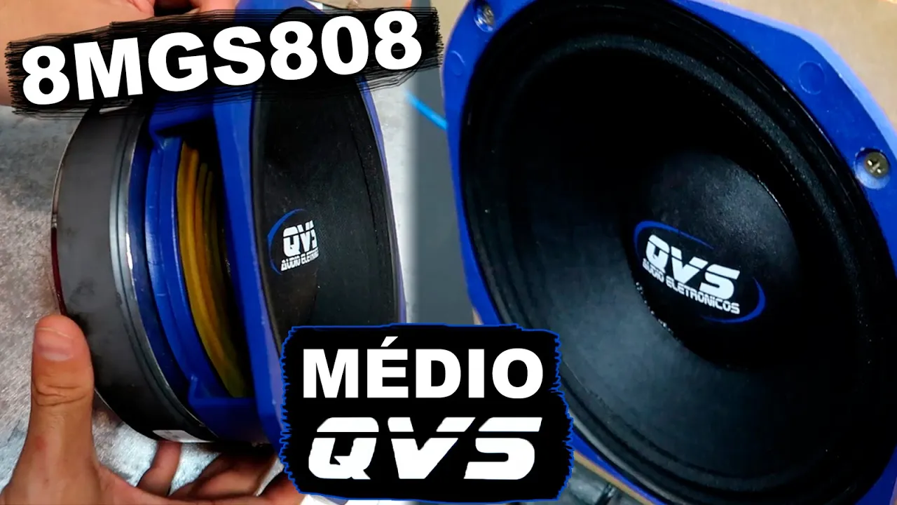 Médio QVS 8 Polegadas 8MGS808 PREMIUM 400 RMS - Review Completo