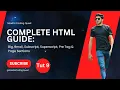 Tutorial 9 HTML Formatting Big Small Subscript Superscript and Structure Tags Explained
