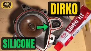 how to use dirko silicone liquid gasket sealant prep apply mistakes 