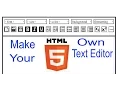 Make Text Editor Application in HTML5