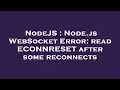 NodeJS Node js WebSocket Error read ECONNRESET after some reconnects