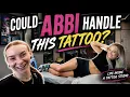 This tattoo hurt BAD Jess tattooed Abbi Tiger thigh tattoo Sword and Sparrow Ep 35
