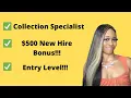 50 000 - 70 000 Start Up Salary Collections Specialist