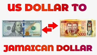 US Dollar To Jamaican Dollar Exchange Rate Today USD To JMD Jamaican Money VS US Money