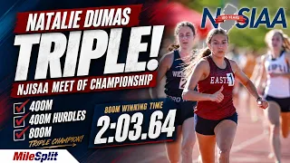Epic 800m To Secure Natalie Dumas Back-To-Back NJISAA MOC 400m 400m Hurdles and 800m Triple