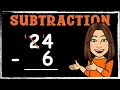 2-digit subtract 1-digit Column Subtraction Maths with Mrs B