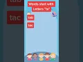 Words start with Letter ta