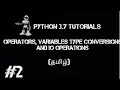 Python Tutorials part 2 Data types Type conversions Variables IO Operations