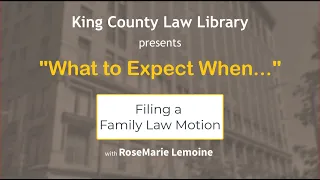 WTEW Filing a Family Law Motion