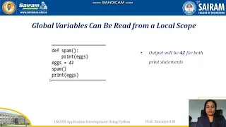 Lecture 18CS55 Module1 Python Basics Functions 2 Sowmya