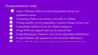 Testing Statistical hypotheses in Python 3