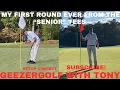 I finally play from the gold senior tees for the first time at age 71