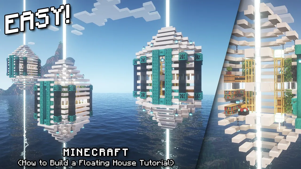 Minecraft: How to Build a Floating House Tutorial (Easy)