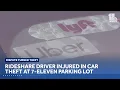 Rideshare driver injured in car theft attempt