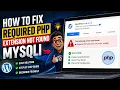 Required PHP extension not found mysqli - How To Solve Required PHP extension not found mysqli