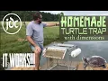 How to build the ULTIMATE homemade floating turtle trap for your pond TONS of turtles caught