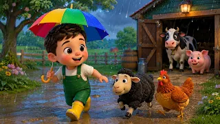 Rain Rain Go Away (Animals Version) | Nursery Rhymes & Kids Songs