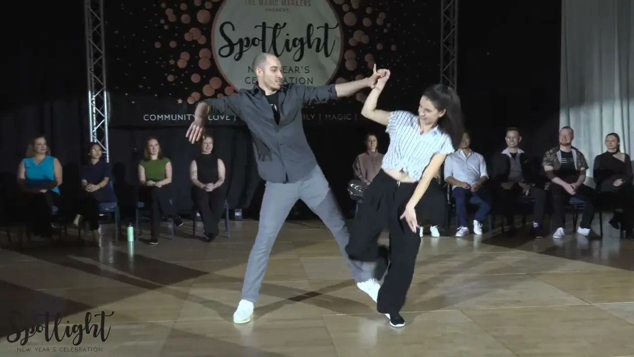 Spotlight New Year's Celebration 2024/2025 Novice Jack & Jill Nabil Fairbairn & Christina Welter