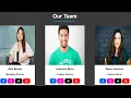 Create a Responsive Our Team Section using HTML and CSS