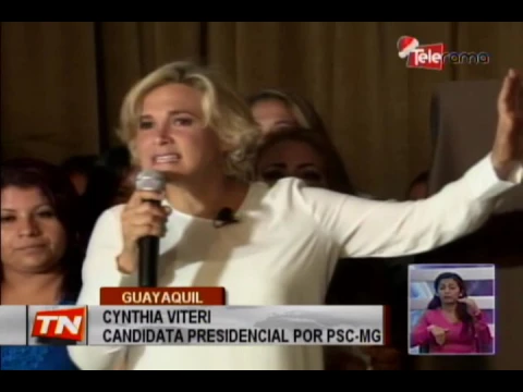 Cynthia Viteri ofrece bajar tarifa de electricidad