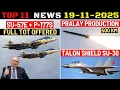 Lagu Indian Defence Updates : 60 Su-57 with 5th Gen Engine,Pralay Mass Production,Talon Shield on Su-30