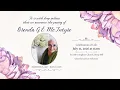 Celebration of Life for Brenda G E McIntyre