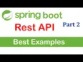 REST API tutorial in Spring boot Part 2
