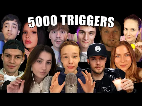 Download MP3 ASMR 5,000 TRIGGERS WITH FRIENDS | Epic 500k Special Collab