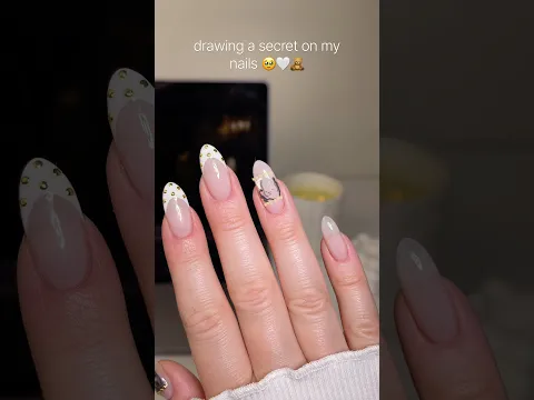 I’ve been keeping a secret… 🤭🤍 #asmr #nails #baby