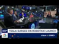 Download Lagu The 'Halftime' Investment Committee debate where Tesla goes from here on Robotaxi launch
