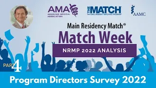 NRMP Program Director Survey US Medical Residency 2022 Match analysis Part IV My Take