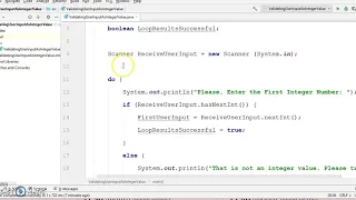 Validating User Input For Integer Value Java programming Input Validation DoWhile IfElse