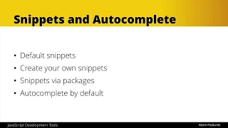 Atom Editor Tutorial - Snippets and Autocomplete