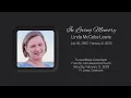 Funeral Mass for Linda McCabe Lewis - Sat Feb 11 11am