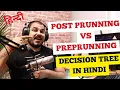 Part 2-Post Prunning And Pre Prunning In Decision Tree Classifier In Hindi Krish Naik