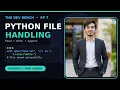 Python for Beginners - File Handling Read Write Append The Dev Bench