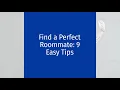 9 Easy Tips to Find a Perfect Roommate