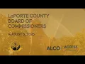 LaPorte County Board of Commissioners August 5 2026